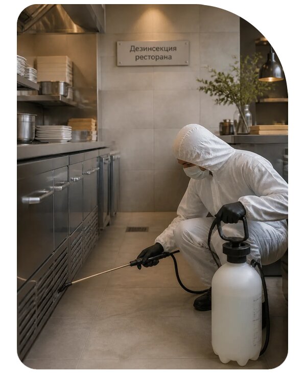 Дезинсекция ресторана в Медногорске по цене от 6612 р. | Сенат-Мдн
