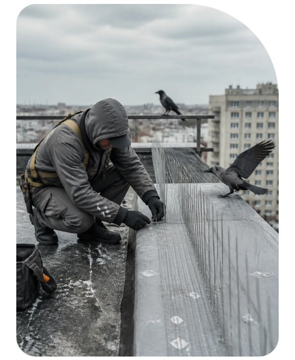 Защита от ворон под ключ в Медногорске по цене от 5086 р. | Сенат-Мдн